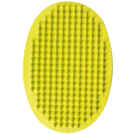 Flamingo Zen Rubber Brush - rubber grooming tool for short-haired dogs - lime green