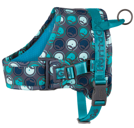 Hurtta Go Harness Sky 45 - 55cm - comfortable harness with handle, perfect for long walks