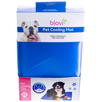 Blovi Pet Cooling Mat Size XL - cooling mat for medium and large animals, navy blue