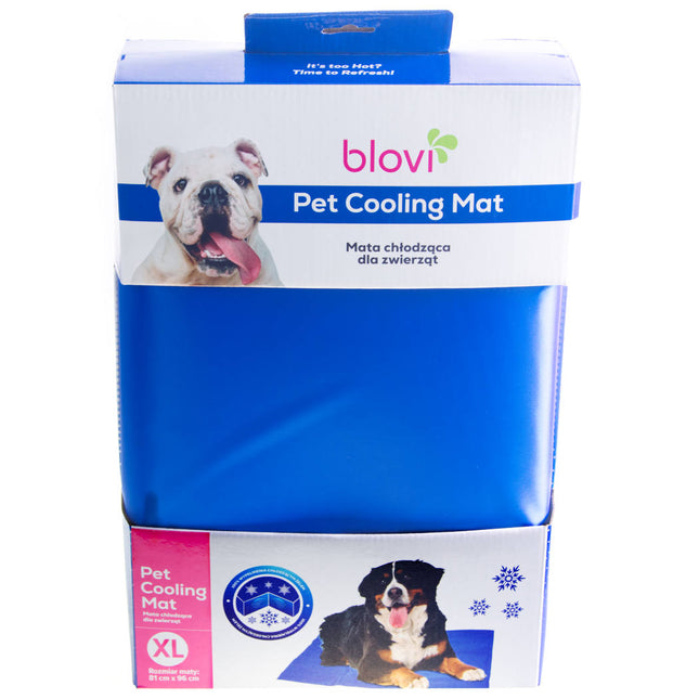 Blovi Pet Cooling Mat Size XL - cooling mat for medium and large animals, navy blue