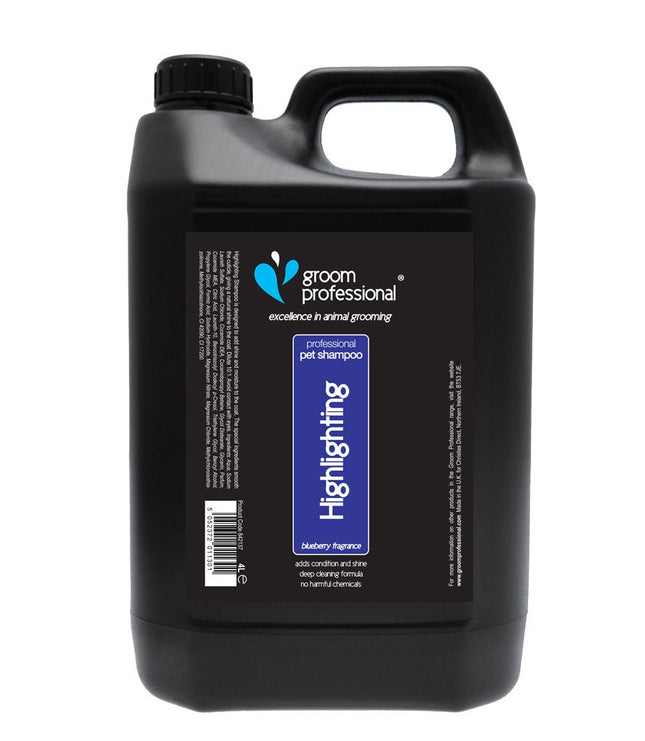 Groom Professional Blueberry Highlighting Shampoo - blueberry shampoo, enhances coat color, concentrate 1:10