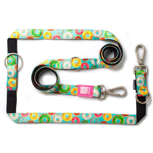 Max & Molly Multi-Leash Donuts - adjustable leash for dogs, interesting pattern, 200cm