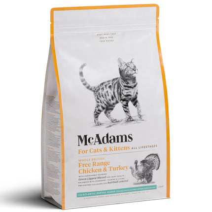 McAdams Cats & Kittens Free Range Chicken & Turkey - baked cat food, free-range chicken and turkey - PROMOTION due to expiration date