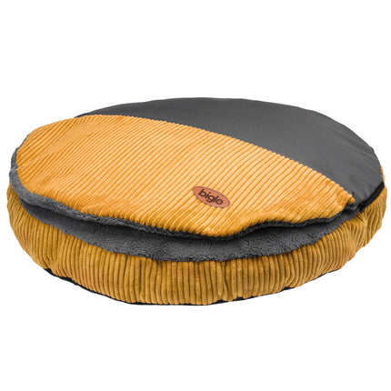 Biglo Cleo Honey - corduroy dog bed with cover, honey