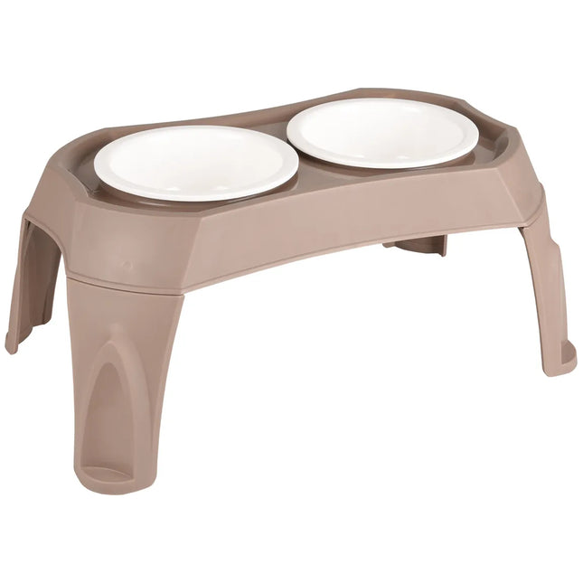 Flamingo Mangi Double Bowl Stand - dog bowl on a stand