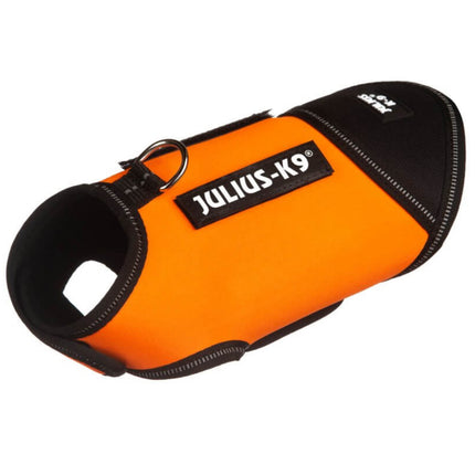 Julius - K9 IDC Neoprene Dog Jacket Orange - neoprene jacket for dogs, orange with black