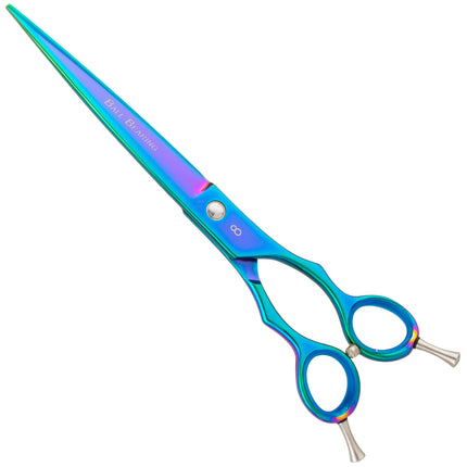 Geib Entree Titan Straight Scissors - high-quality straight scissors with a single-sided micro-grind and titanium coating