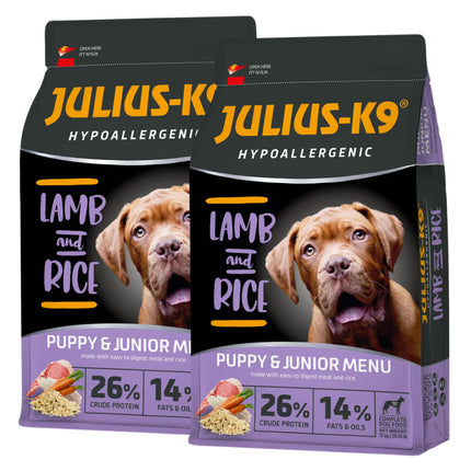 Julius - K9 Hypoallergenic Lamb & Rice Puppy & Junior - hypoallergenic food for puppies, lamb with rice