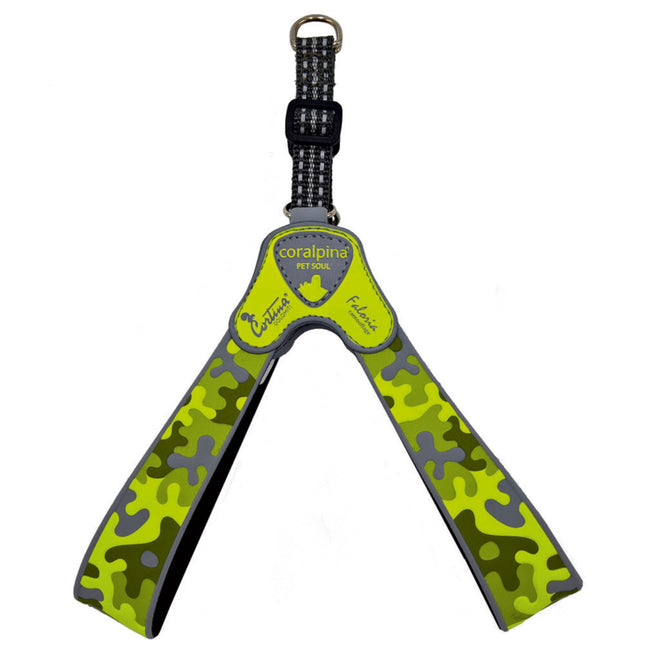 Coralpina Faloria Camouflage Harness - harness for small and medium dogs, yellow