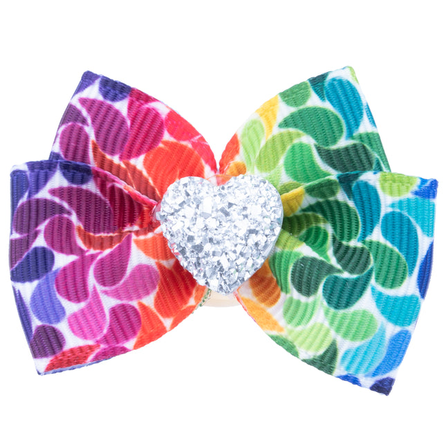 Blovi Bow Glamour Colorful Bow with Heart