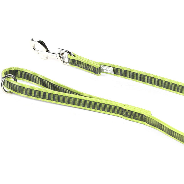 Julius K9 Color & Gray Supergrip Leash With Handle Neon - anti-slip dog leash, neon yellow - 120cm/14mm