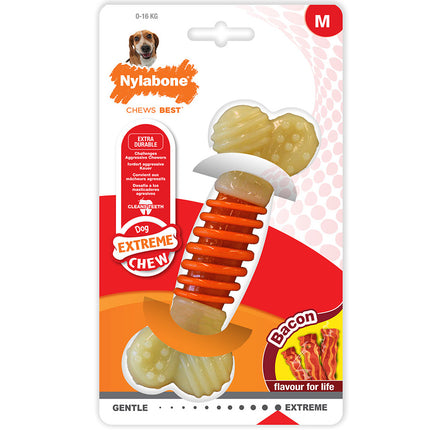 Nylabone Extreme Pro Action - chew toy with varying hardness for dogs, bacon flavor