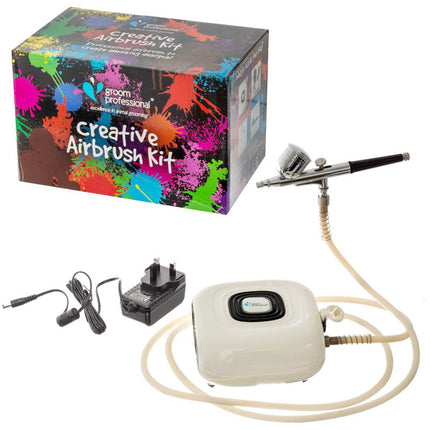 Groom Professional Creative Airbrush Kit - fur coloring kit, airbrush