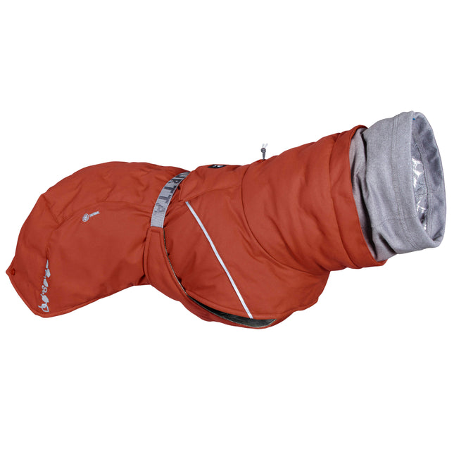 Hurtta Extreme Warmer III Eco Cinnamon - waterproof winter jacket for dogs, with a warm lining.