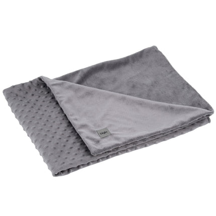 Biglo Minky Blanket Grey - soft, fleece blanket for dogs and cats