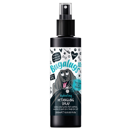 Bugalugs Hydrating Detangling Spray - lightweight conditioner for dogs, moisturizing and facilitating fur detangling