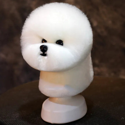 Mr. Jiang Bichon Model Dog Head - grooming mannequin head, bust