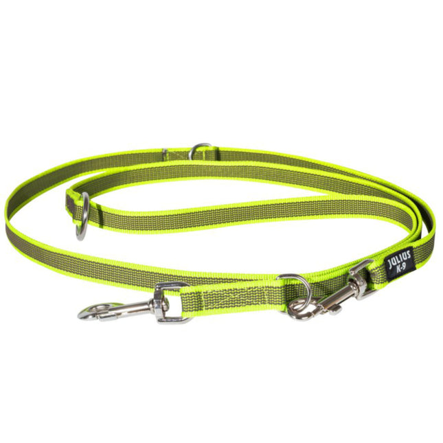 Julius K9 Color & Gray Supergrip Leash - adjustable dog leash, non-slip