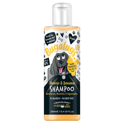 Bugalugs Mango & Banana Shampoo - nourishing and restorative shampoo for dogs, concentrate 1:10