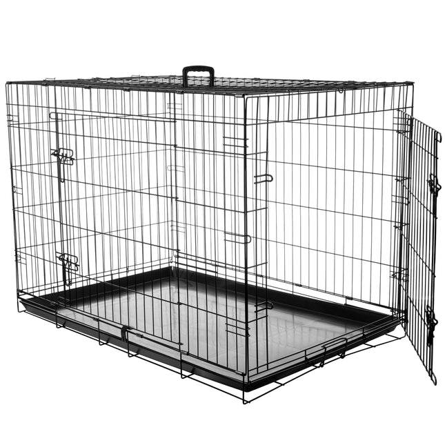 Flamingo Mezo - metal dog crate, XL: