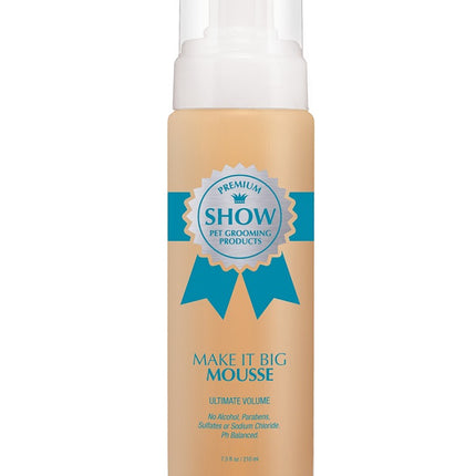 Show Premium Make It Big Mousse - lightweight mousse that increases hair volume in dogs