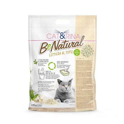 Cat&Rina BeNatural Tofu Litter Classic - plant-based cat litter, clumping, biodegradable pellets - 6x 5.5L