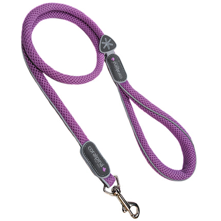 Coralpina Cinquetorri Leash Lilac - lightweight mesh dog leash, purple