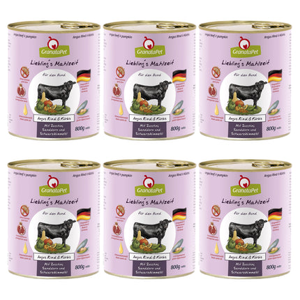 GranataPet Angus Beef & Pumpkin - single protein grain-free wet food for dogs, beef and pumpkin