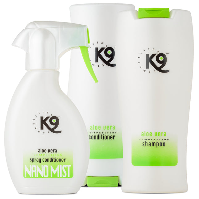 K9 Aloe Vera + Nano Mist Set - pet care cosmetics set for animals with sensitive skin