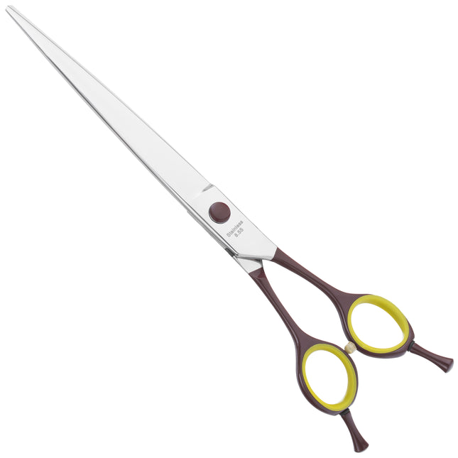 Geib Avanti Comfort Plus EH Scissors - professional scissors with a curved handle and micro-serration - Straight