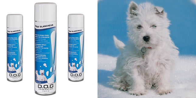 Dog Generation Whitening Spray - whitening powder for dog and cat fur, in a spray.