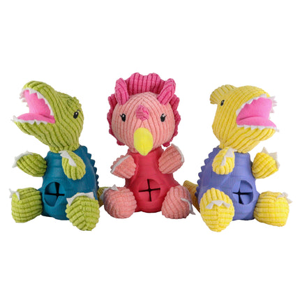 Dashi Trici Dino Toy - dog toy, dinosaur with a treat opening