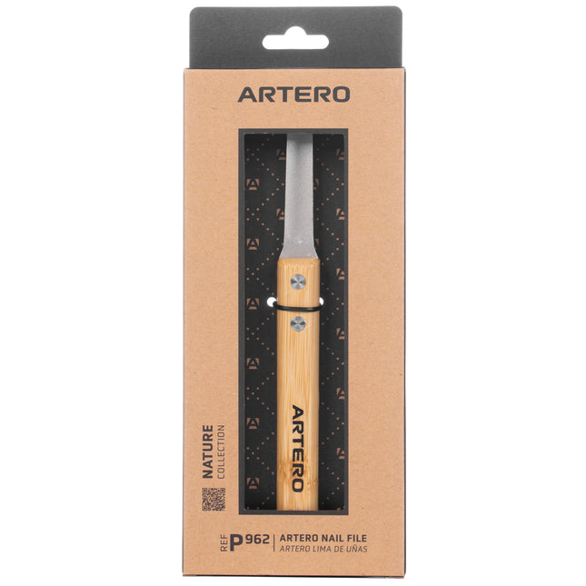 Artero Nature Nail File - double-sided nail file for dogs, cats, and rabbits, with a bamboo handle