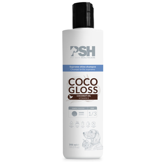 PSH Daily Beauty Coco Gloss Shampoo - revitalizing shampoo for hard and coarse fur of dogs and cats, with coconut oil