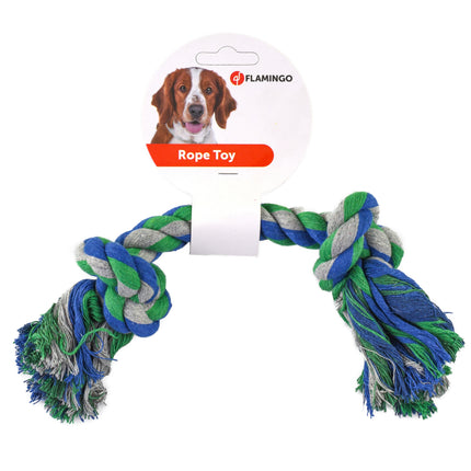 Flamingo Tricolor Rope Toy - Rope Chew Toy for Dogs - Blue