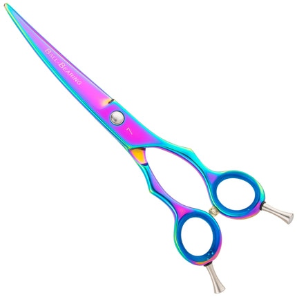 Geib Entree Titan Curved Scissors - high-quality curved scissors with a single-sided micro-grind and titanium coating