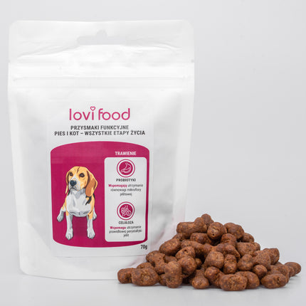 Lovi Food Digestion - treats for dogs and cats, with probiotics and cellulose