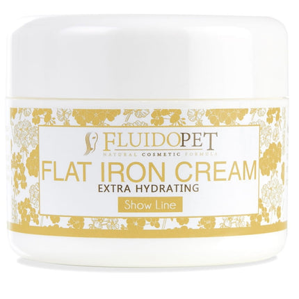 FluidoPet Flat Iron Cream Extra Hydrating - highly moisturizing - protective cream for flat irons, for the coats of show dogs