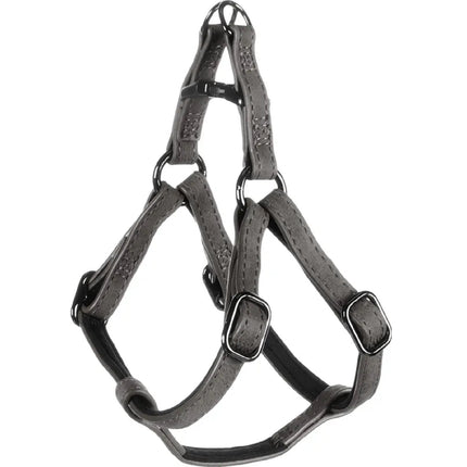 Flamingo Step&Go Deluxe Harness - step-in harness for dogs, made of eco-leather, with a neoprene lining