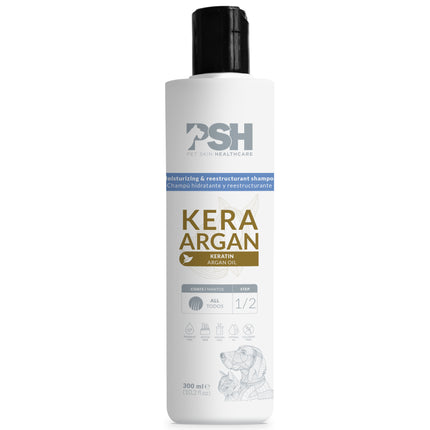 PSH Daily Beauty Kera Argan Shampoo - restorative shampoo for medium and long fur, with argan oil and keratin