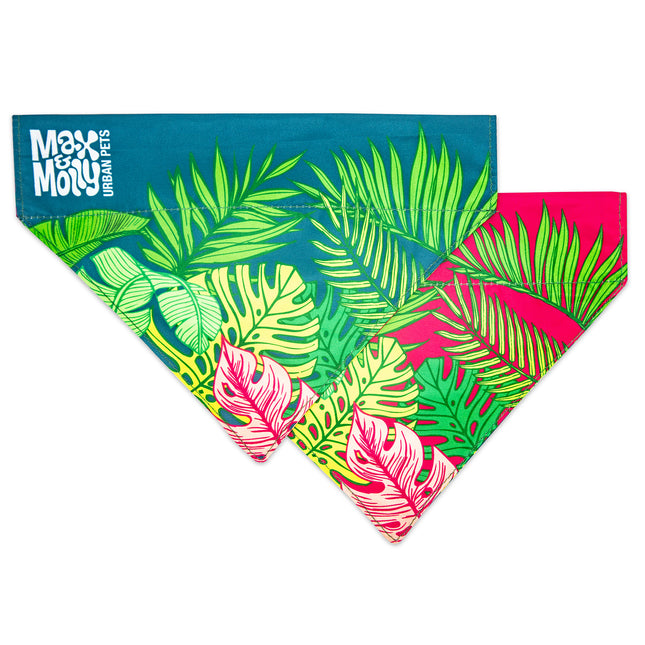 Max & Molly Reversible Bandana Tropical - double-sided bandana for dogs