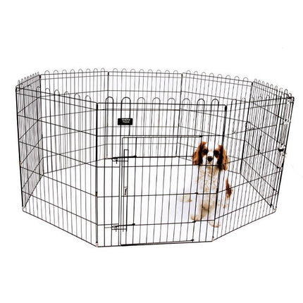 Show Tech X Pen Size 2 - Metal Puppy Pen, Dog Barrier, Height 8 Panels