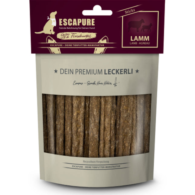 Escapure Premium Lamb Sticks - natural dog treats, lamb sticks