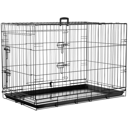 Flamingo Mezo - metal dog cage, L: