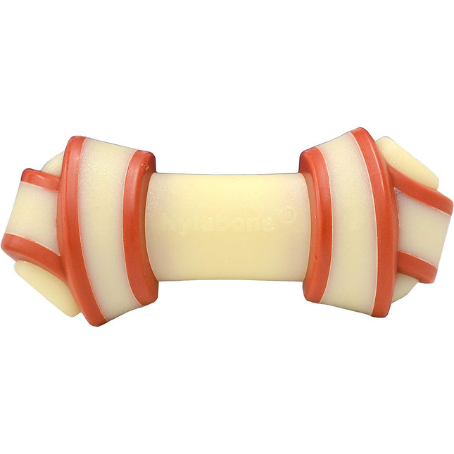 Nylabone Extreme Beef Knot Chew - beef-flavored chew toy for dogs