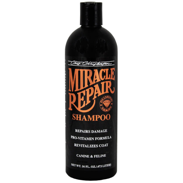 Chris Christensen Miracle Repair Shampoo - revitalizing vitamin shampoo for damaged dog and cat fur