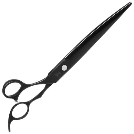 Geib Black Pearl Left Curved Scissors - professional curved scissors made of cobalt steel, left-handed