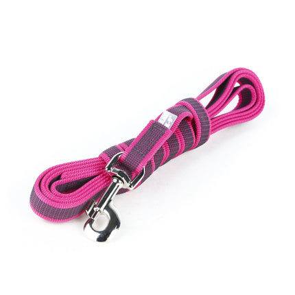 Julius K9 Color & Gray Supergrip Leash With Handle Pink - training leash with handle, pink, non-slip