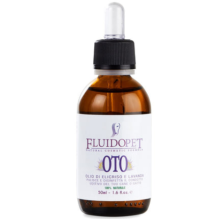 FluidoPet Oto Ear Care - professional ear protection and hygiene liquid with natural oils and lavender extract