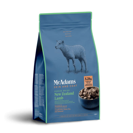 McAdams Freeze Dried New Zealand Lamb - freeze-dried food for adult dogs, lamb with vegetables